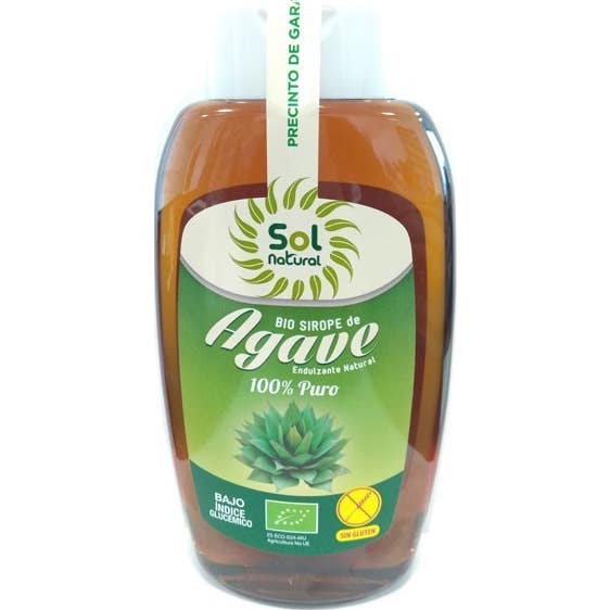 Solnatural Sirope Agave Bio sin Gluten Antigoteo 500 ml