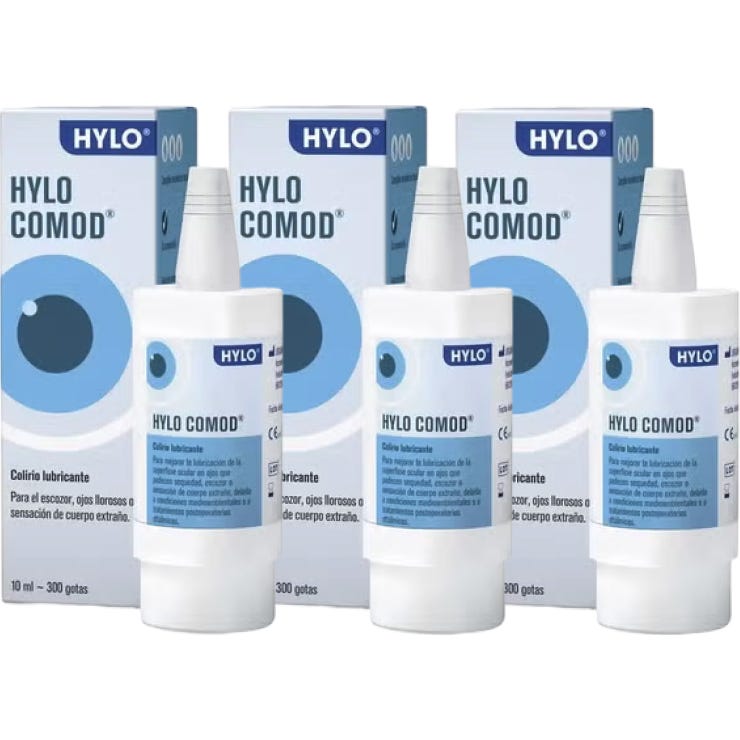 Hylo Hylo-Comod Colirio 3x10 ml