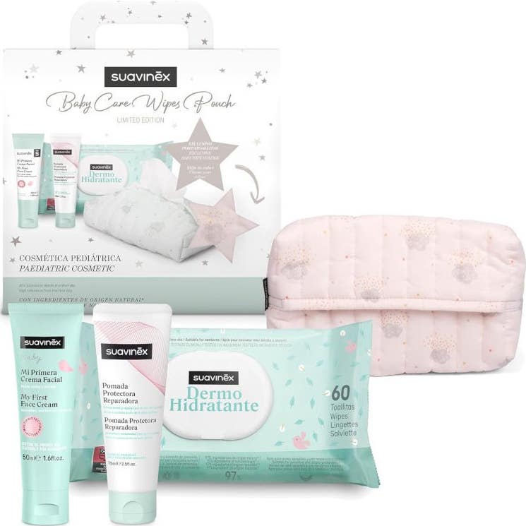 Suavinex Baby Care Wipes Pouch Canastilla Pack Pink