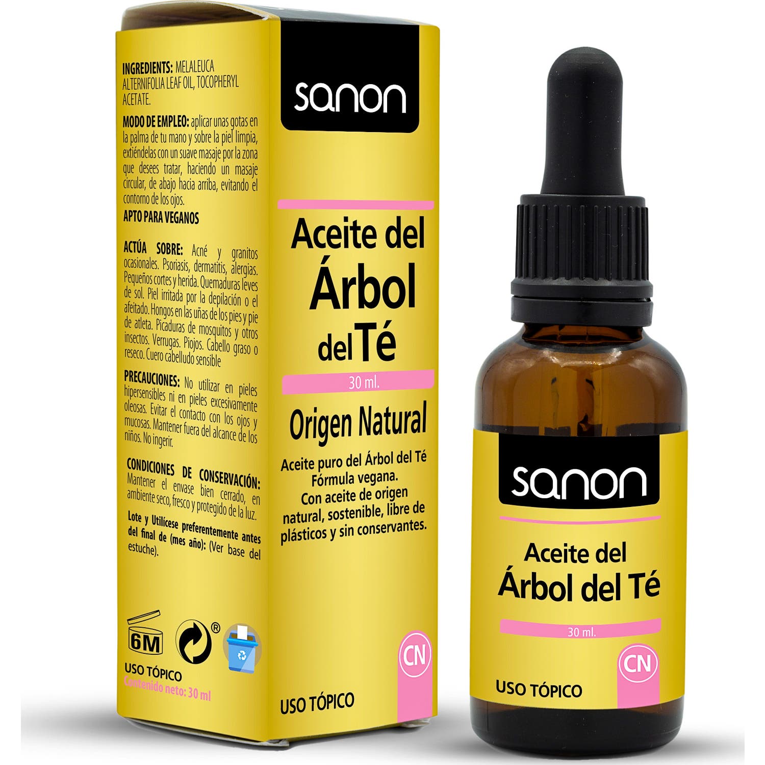 Sanon Aceite Esencial del Árbol del Té 30ml