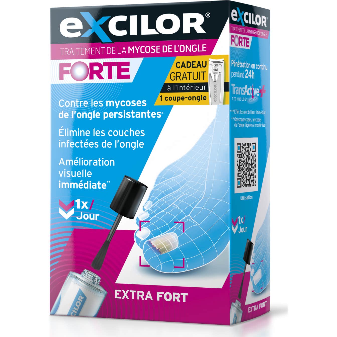 Excilor Forte Solution 30ml + Coupe Ongles