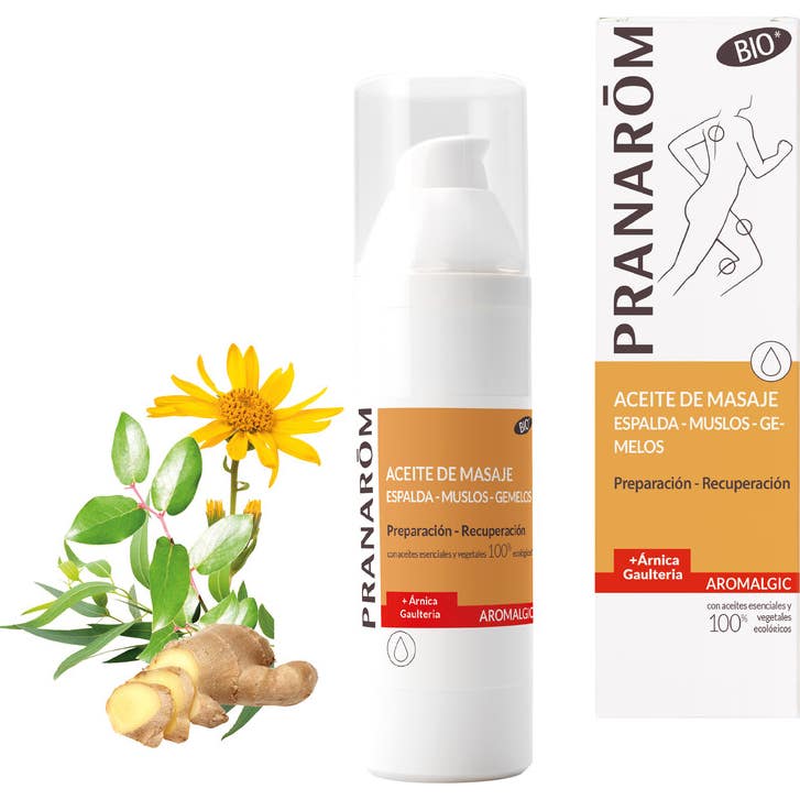 Pranarôm Aromalgic Aceite de Masaje Espalda Muslos Gemelos BIO 100 ml