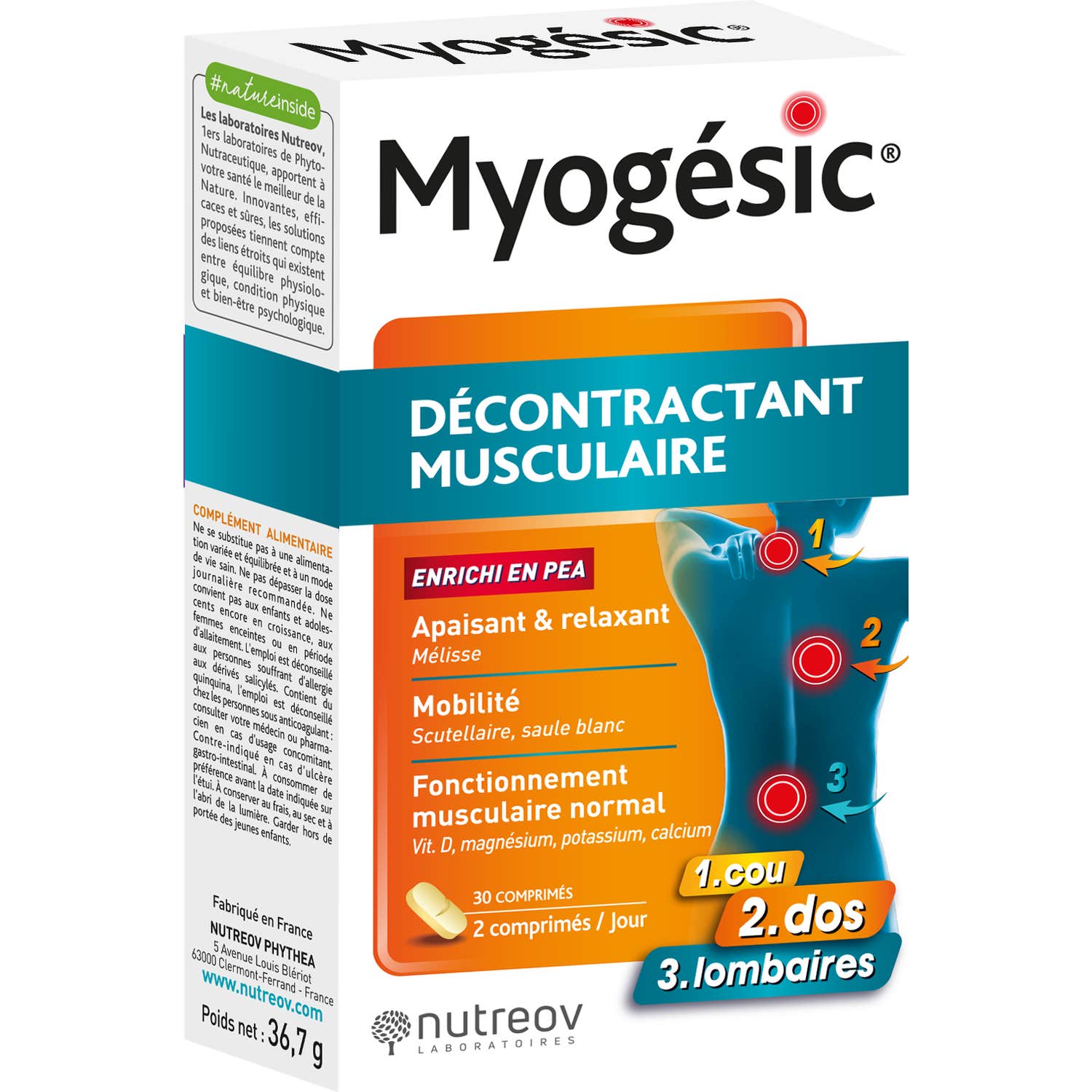 Nutreov Myogesic Relajante Muscular 30caps