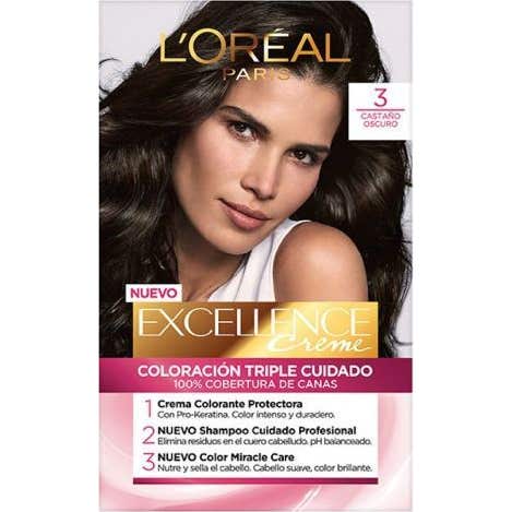 'L''Oreal Excellence Creme Tinte de Cabello N3 Castaño Oscuro 1ud'