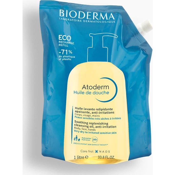 Bioderma Atoderm Aceite de Ducha Eco-Recarga 1000ml