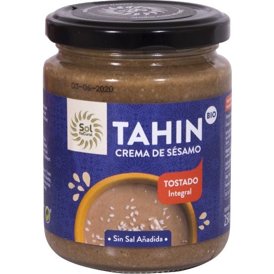 Sol Natural Tahín Tostado Pequeño Bio 250 g