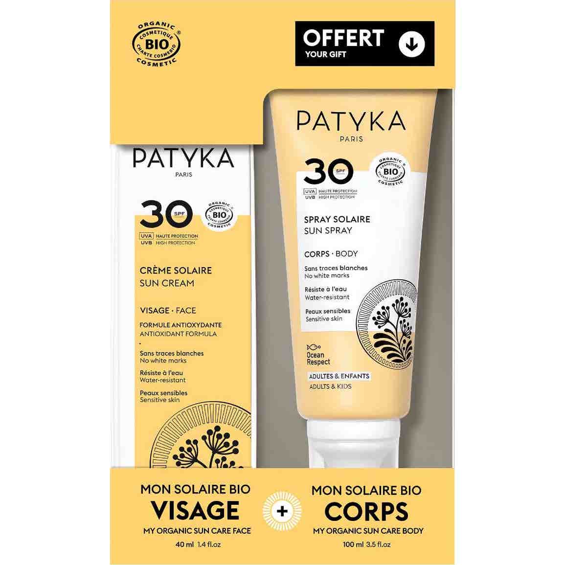Patyka Cofre Solar Crema Facial SPF30 + Spray Corporal SPF30