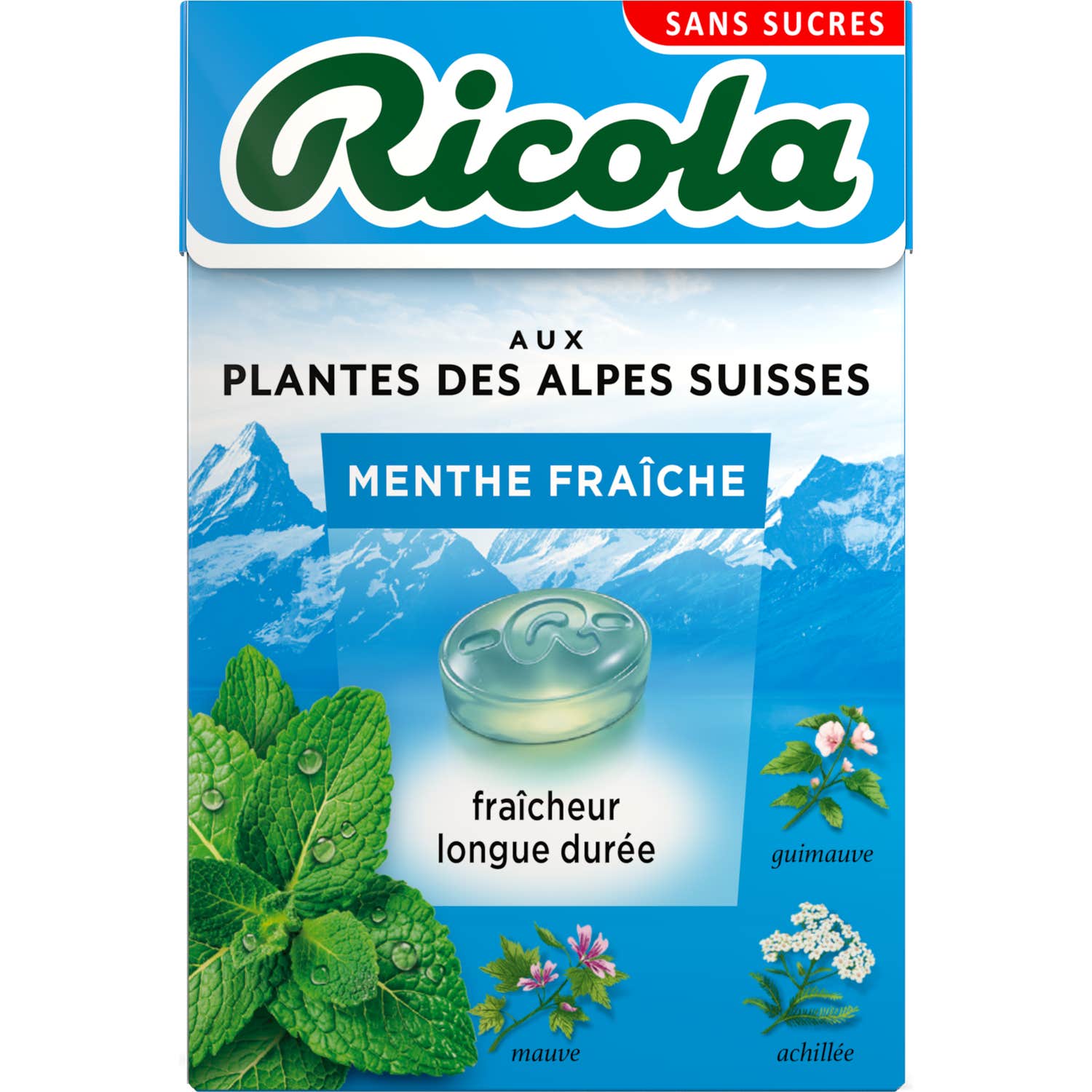 Ricola Caramelos de Menta Fresca Sin Azúcar 50g