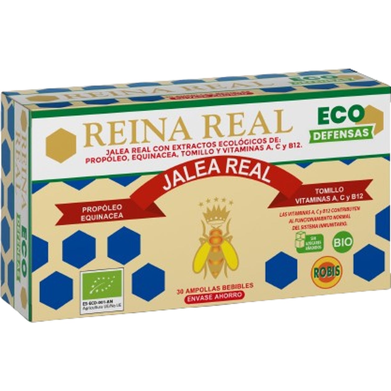 Robis Reina Real Eco Defensas 30 Ampollas