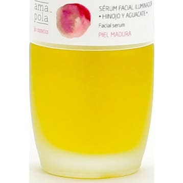 Amapola Biocosmetics Serum Facial Iluminador Hinojo y Aguacate 30 ml