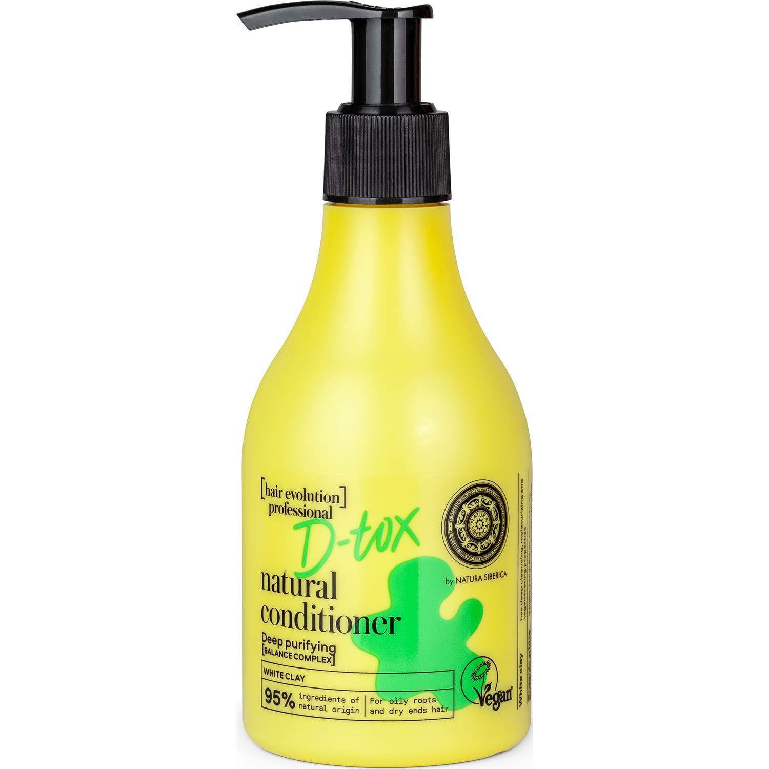 Natura Siberica D-tox Acondicionador Natural de Arcilla Blanca 245ml