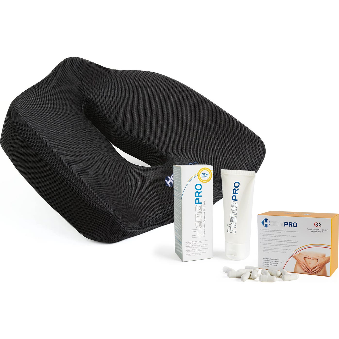 Hemapro Cojín Alivio Hemorroides + Hemapro 60caps + Crema 60ml