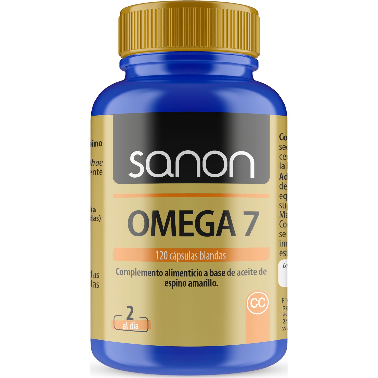 Sanon Omega 7 120 Cápsulas Blandas