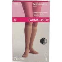 Farmalastic Media Corta (A-D) compresión normal T-extra grande negro 1 par