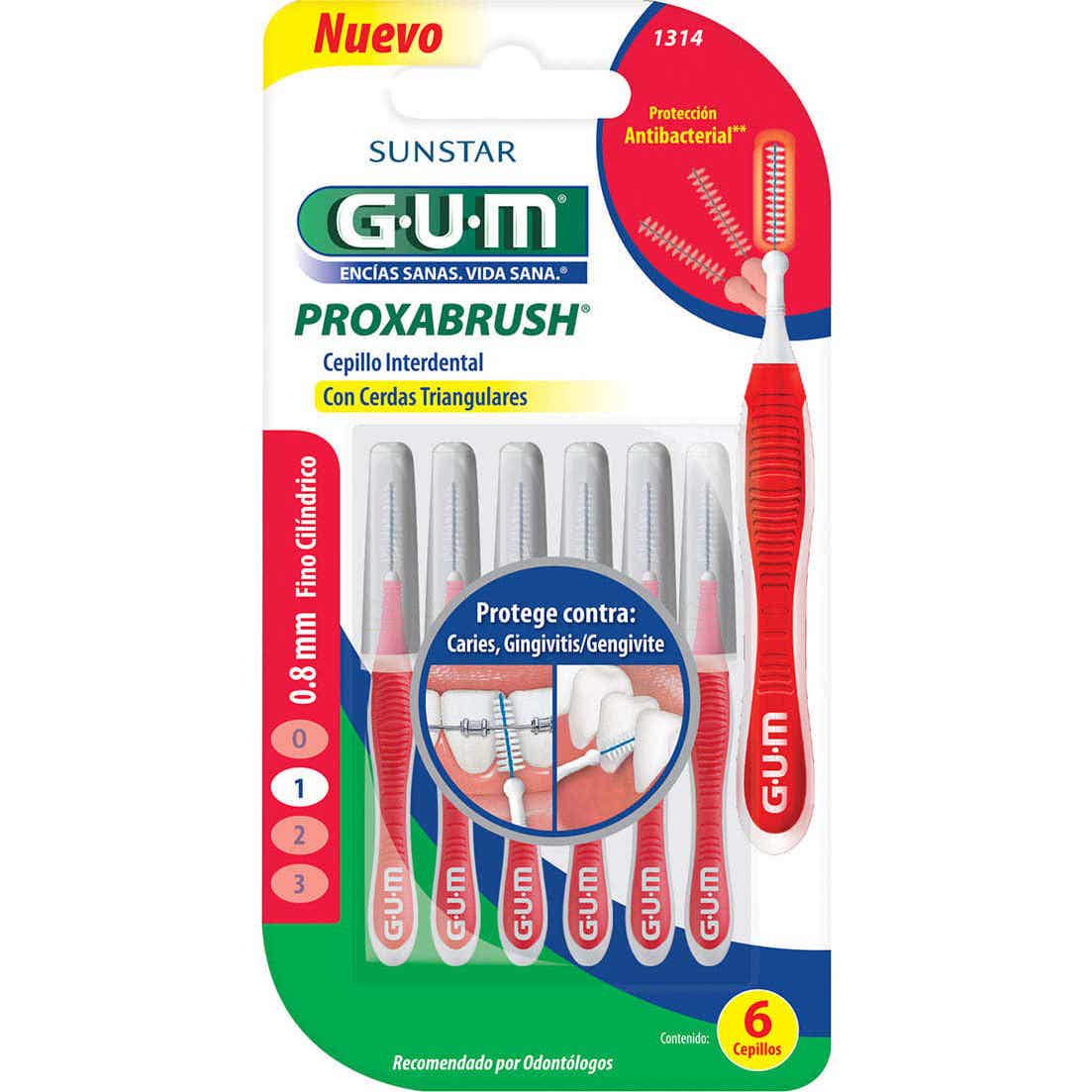 Cepillos Interdentales Gum Trav-Ler 0,8 mm 1314 4 Unidades