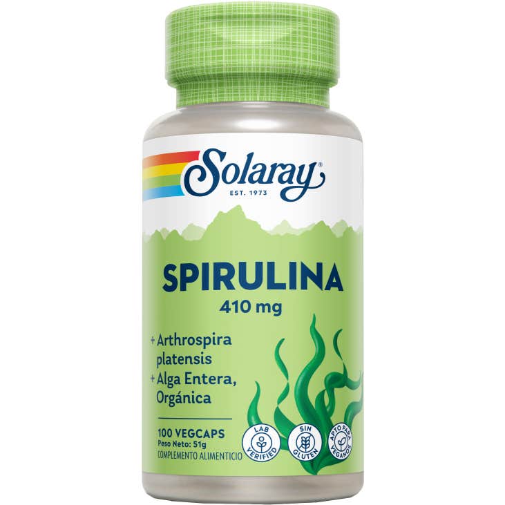 Solaray Spirulina 410 Mg 100 Comp