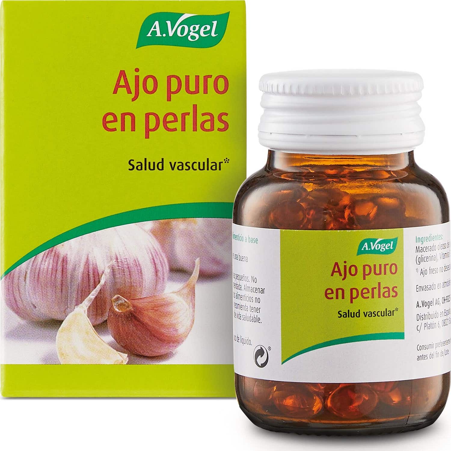 A. Vogel Ajo Puro en Perlas 120uds