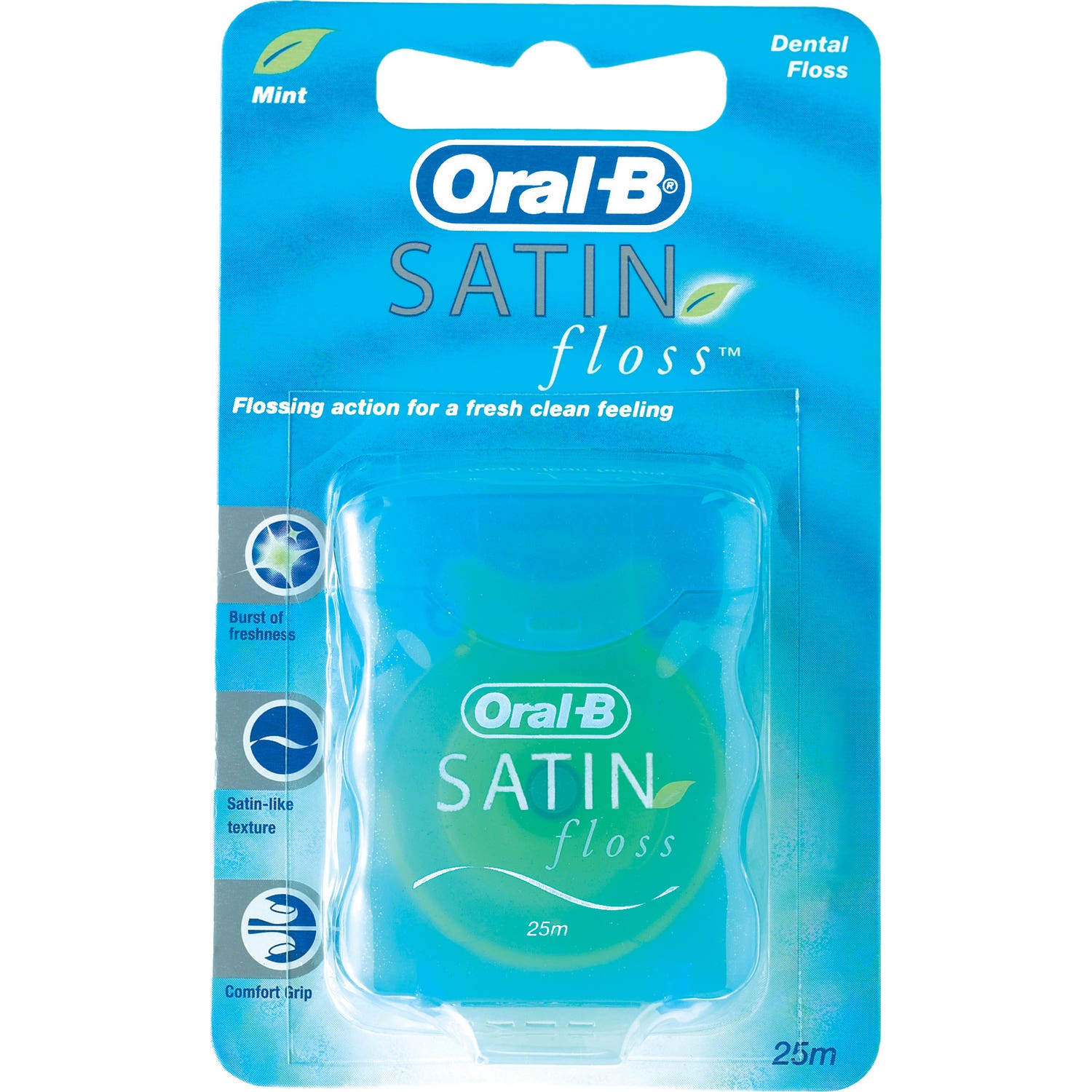 Oral-B Satin Floss Seda Dental con Cera 25m Menta 1ud