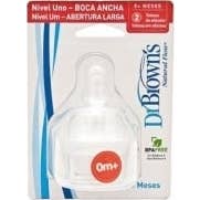 Dr Brown Dr. Brown's Tetina Recién Nacido Boquilla Ancha 1 Ud