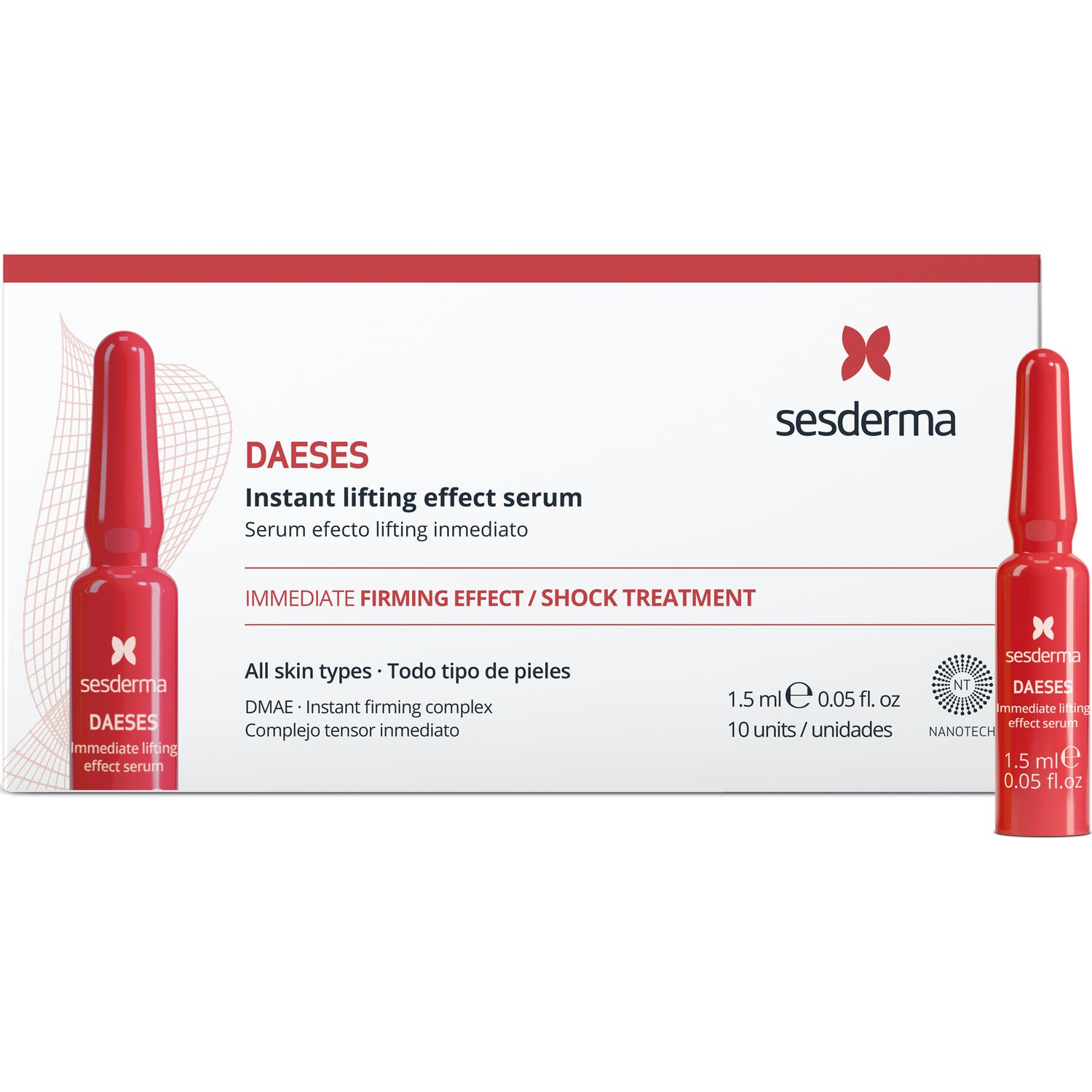 Sesderma DAESES Sérum Efecto Lifting Inmediato 10x1 5 ml