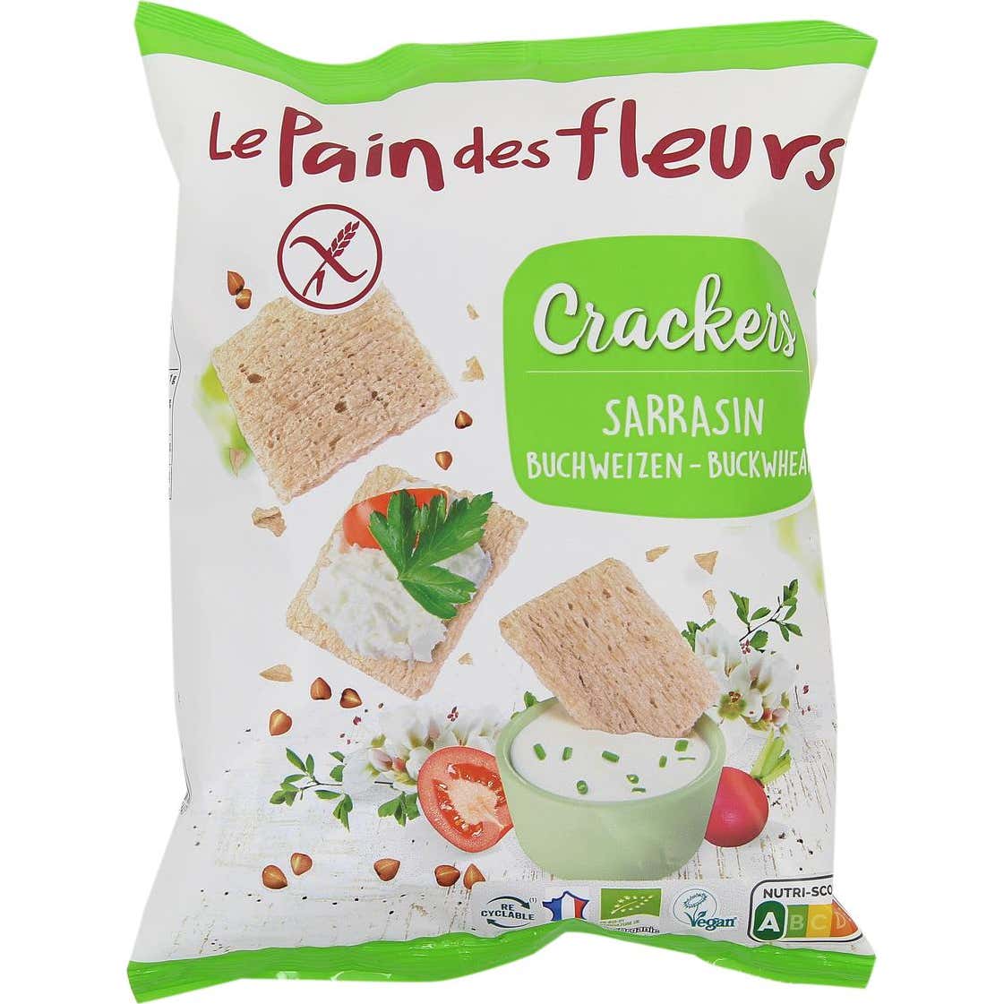Le Pain des Fleurs Crackers Sarraceno sin Gluten Vegano 75g