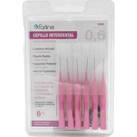 Farline Cepillo Interdental Nano 0,6 mm 6 uds