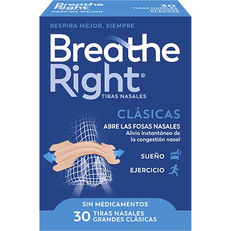 Breathe Right® Tiras Nasales Grandes 30uds