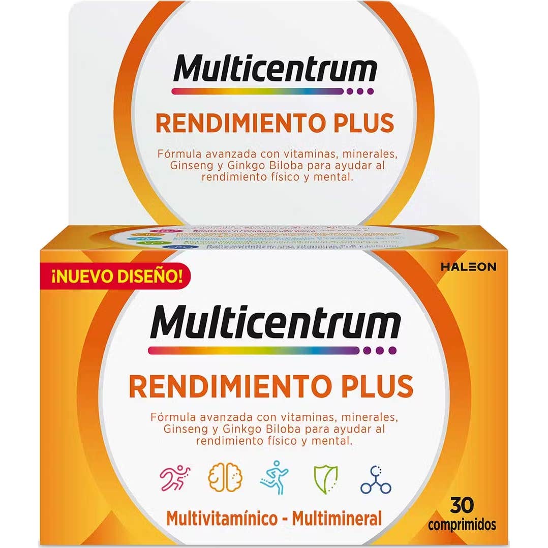 Multicentrum Rendimiento Plus Ginseng y Ginkgo 30comp