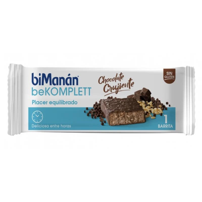 biManán beKomplett Barrita de Chocolate Crujiente 1ud