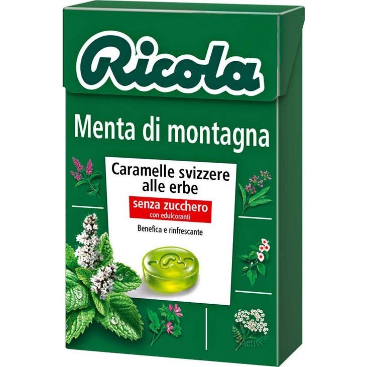 Ricola Menta Montaña Caramelo sin Azúcar Bio 50 g