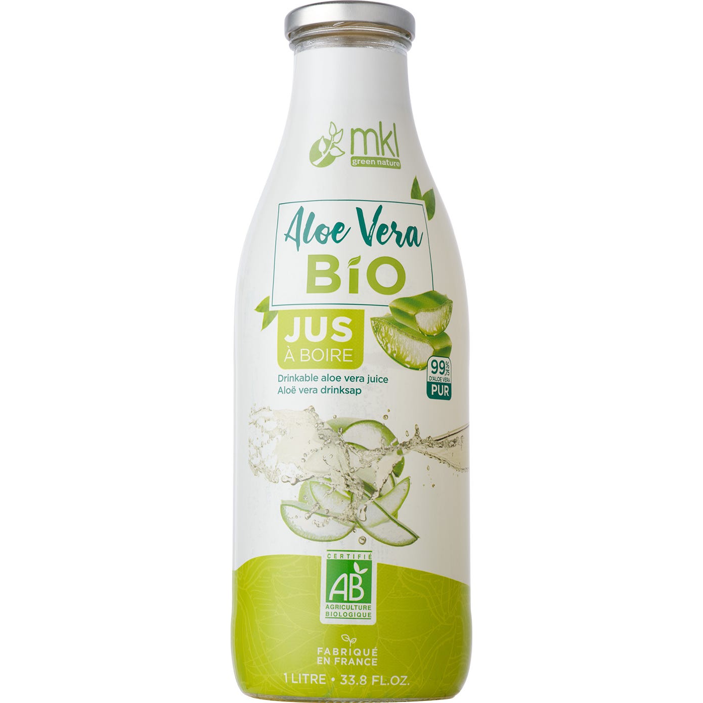Mkl Jugo de Aloe Vera Para Beber Orgánico 1L