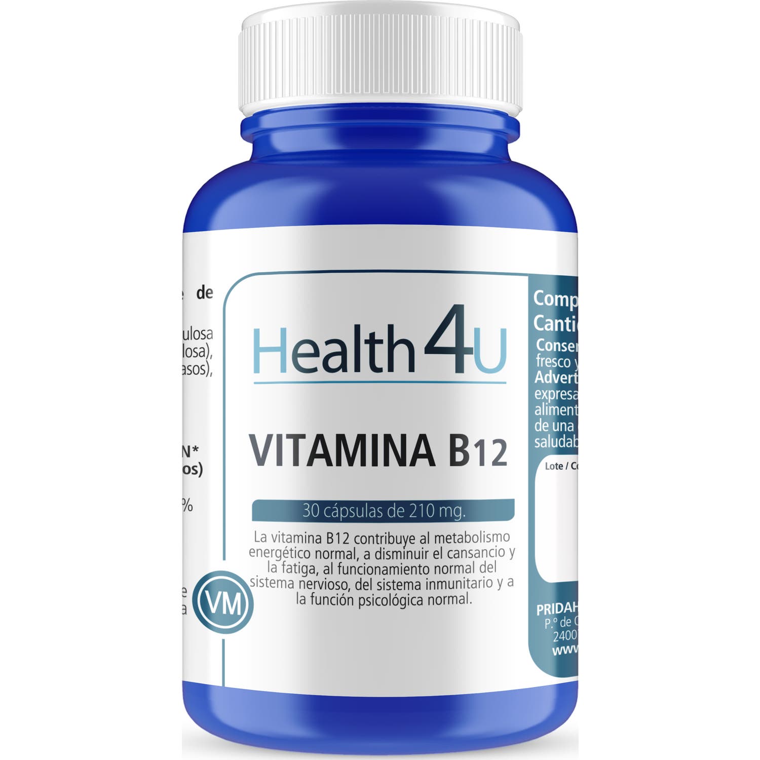 H4U Vitamina B12 30caps de Health 4U | Natural Doctor