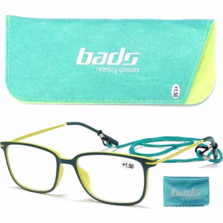 Bads gafas de Lectura Metal Verde Amarillo 3.50 1 ud