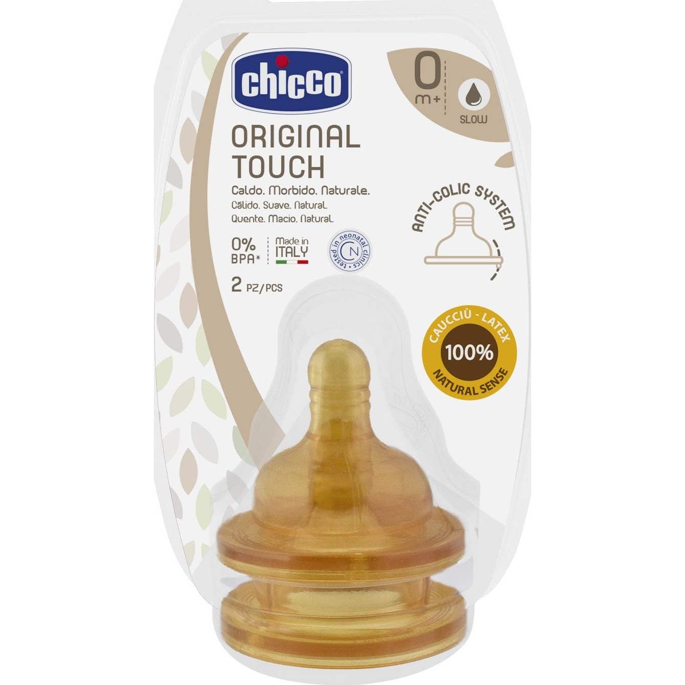Chicco Tetina Original Touch 0M+Flujo Normal 2uds
