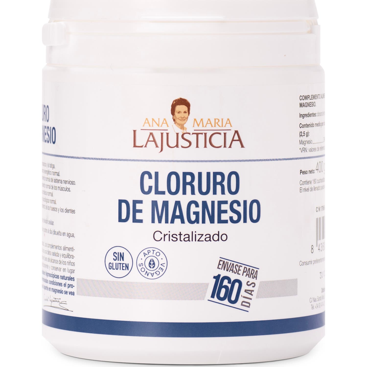 Ana Maria Lajusticia Cloruro de Magnesio Cristalizado 400g