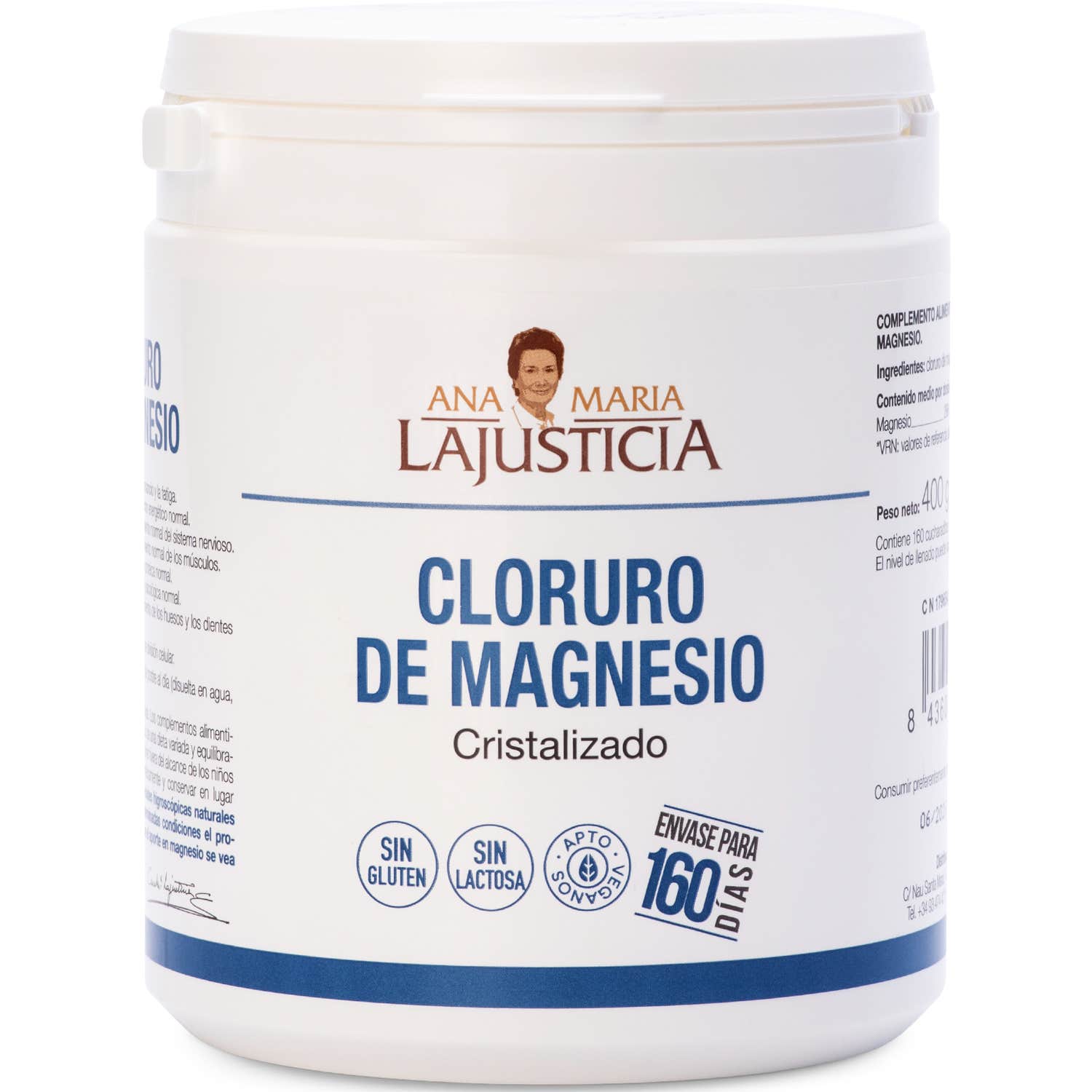 Ana Maria Lajusticia Cloruro de Magnesio Cristalizado 400g