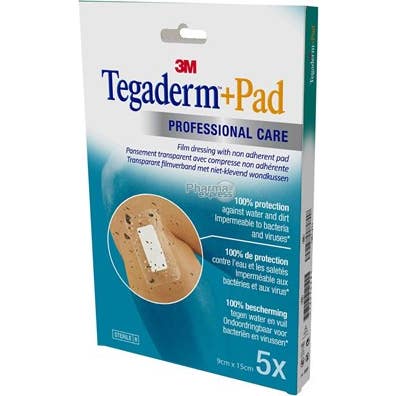 Tegaderm +Pad Apósito Adhesivo 9x15 cm 5 uds
