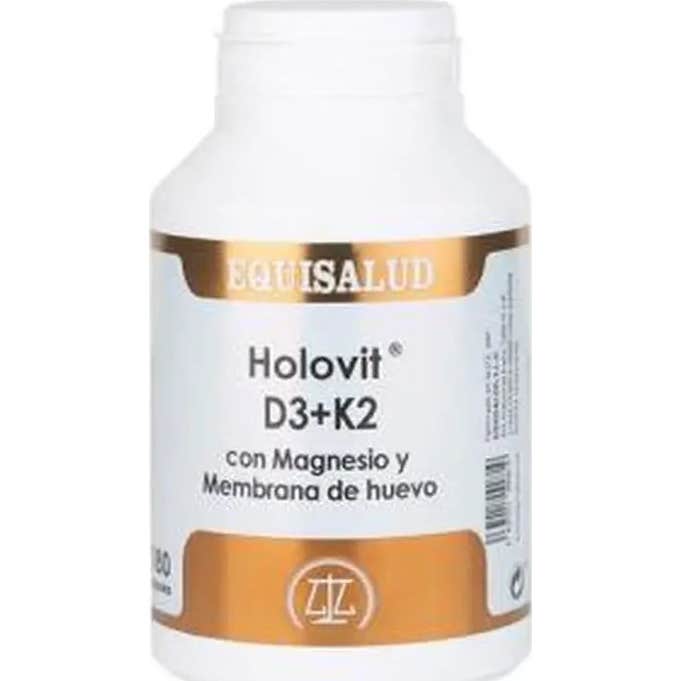 Equisalud Holovit D3+K2 Con Magnesio Y Membrana De Huevo 180 Caps