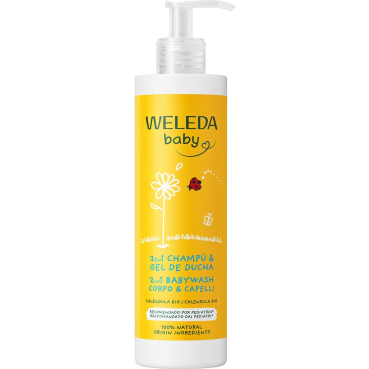 Weleda Baby 2 en 1 Champú y Gel de Ducha Caléndula 400 ml