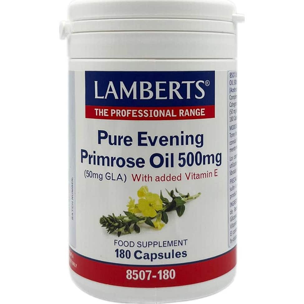 Lamberts Aceite de Primula Puro 500 mg 180 caps