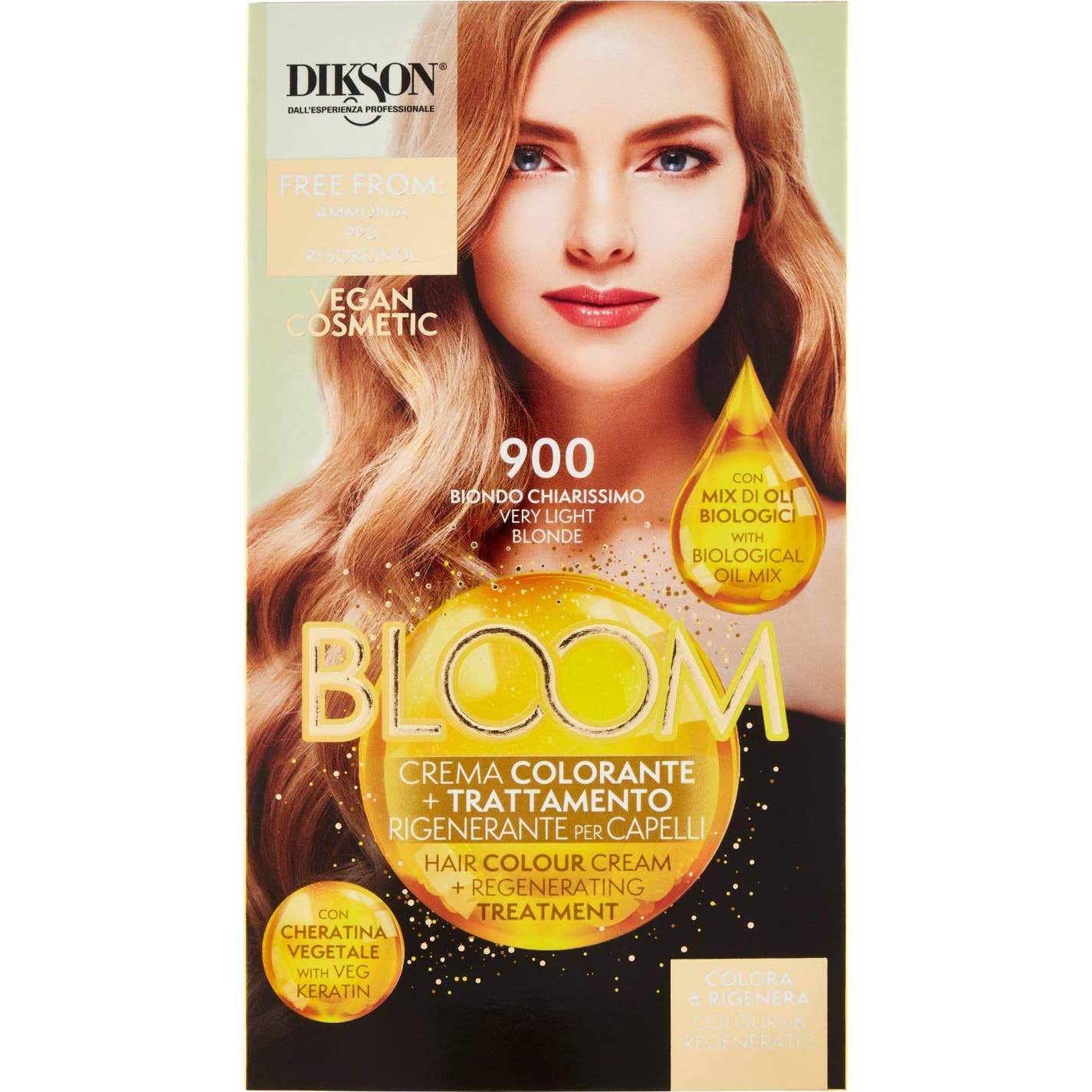 Dikson Bloom Crema Color 900 Rubio Clarisimo 60ml