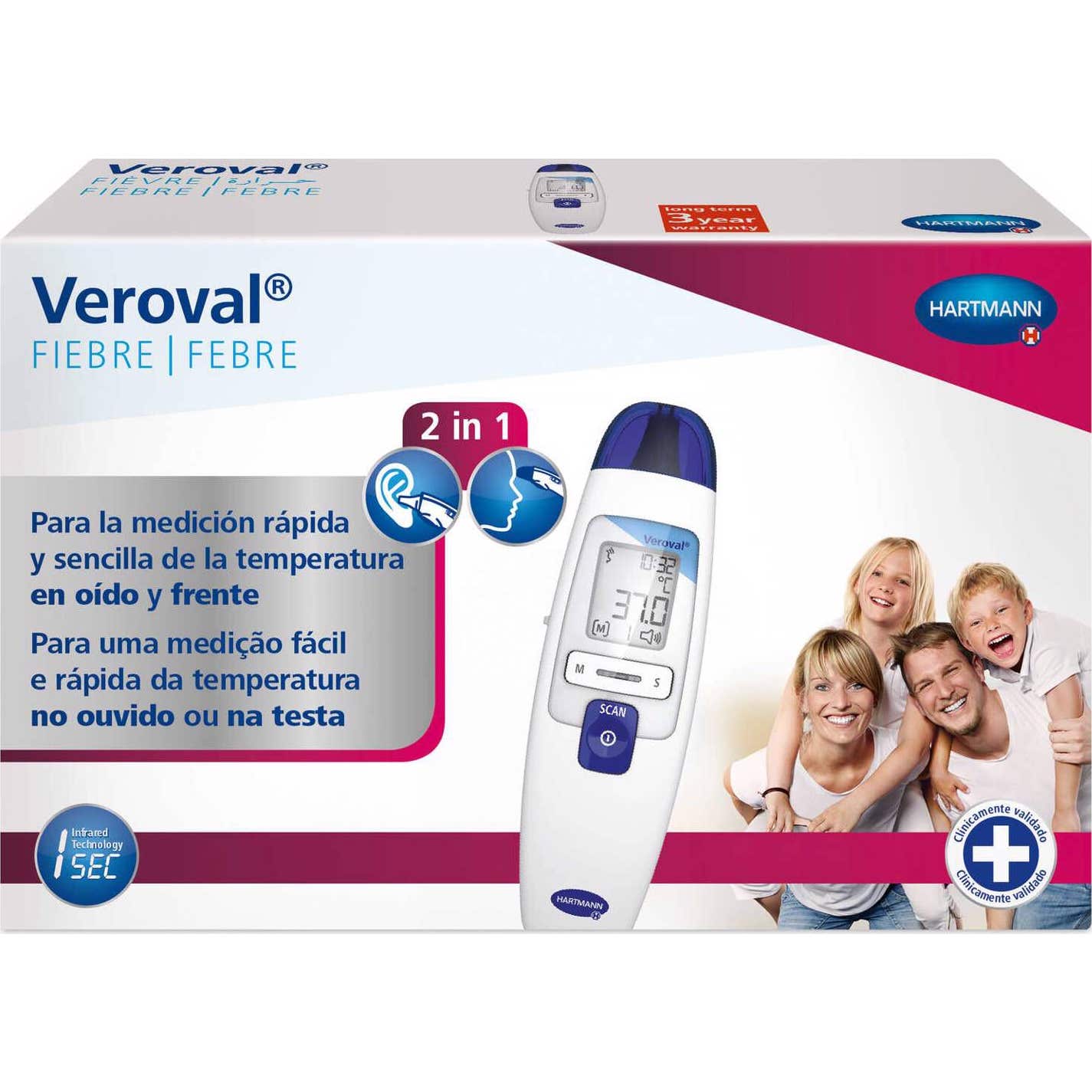 Veroval Termómetro Fiebre 2 en 1