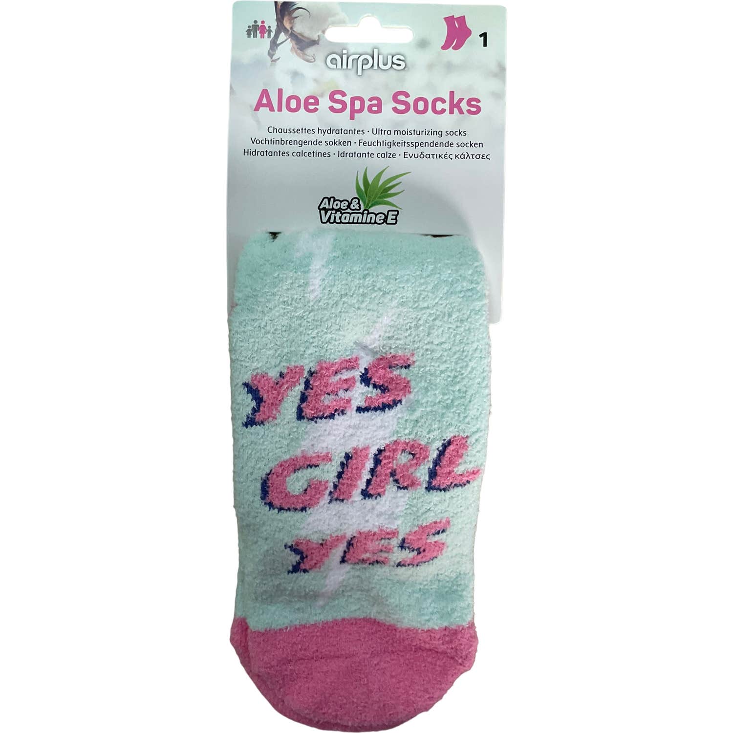 Airplus Calcetines Hidratantes Yes Girl Yes Pink 36-41 1 Par