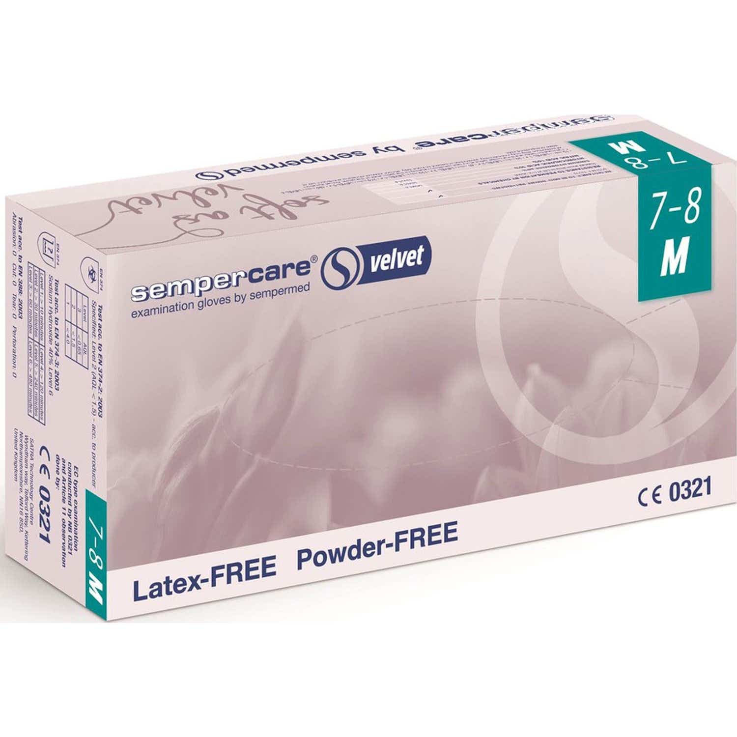 Sempercare Glove Free Powder Latex Size L 100uds