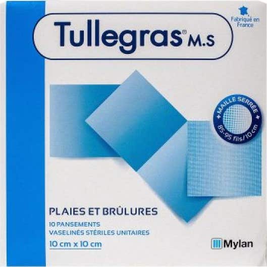 Tulle Gras Vendajes Estrictos Vaselinas 10*10 Cm Caja de 10.