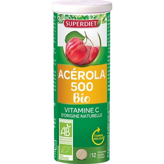 Superdiet Acerola Organic 500 Superd Comp12