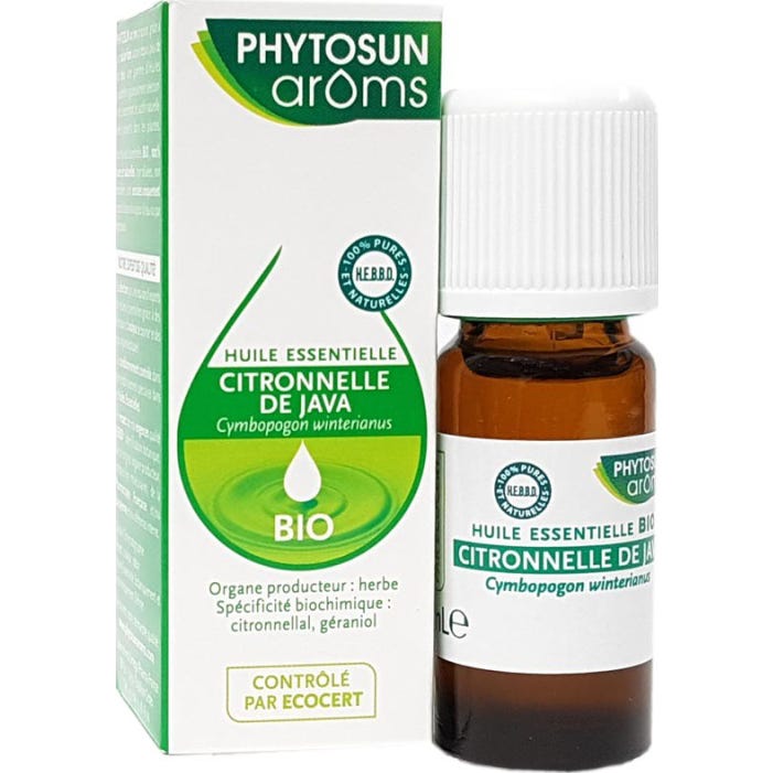Phytosun Arôms Citronnelle de Java Huile Essentielle 10ml