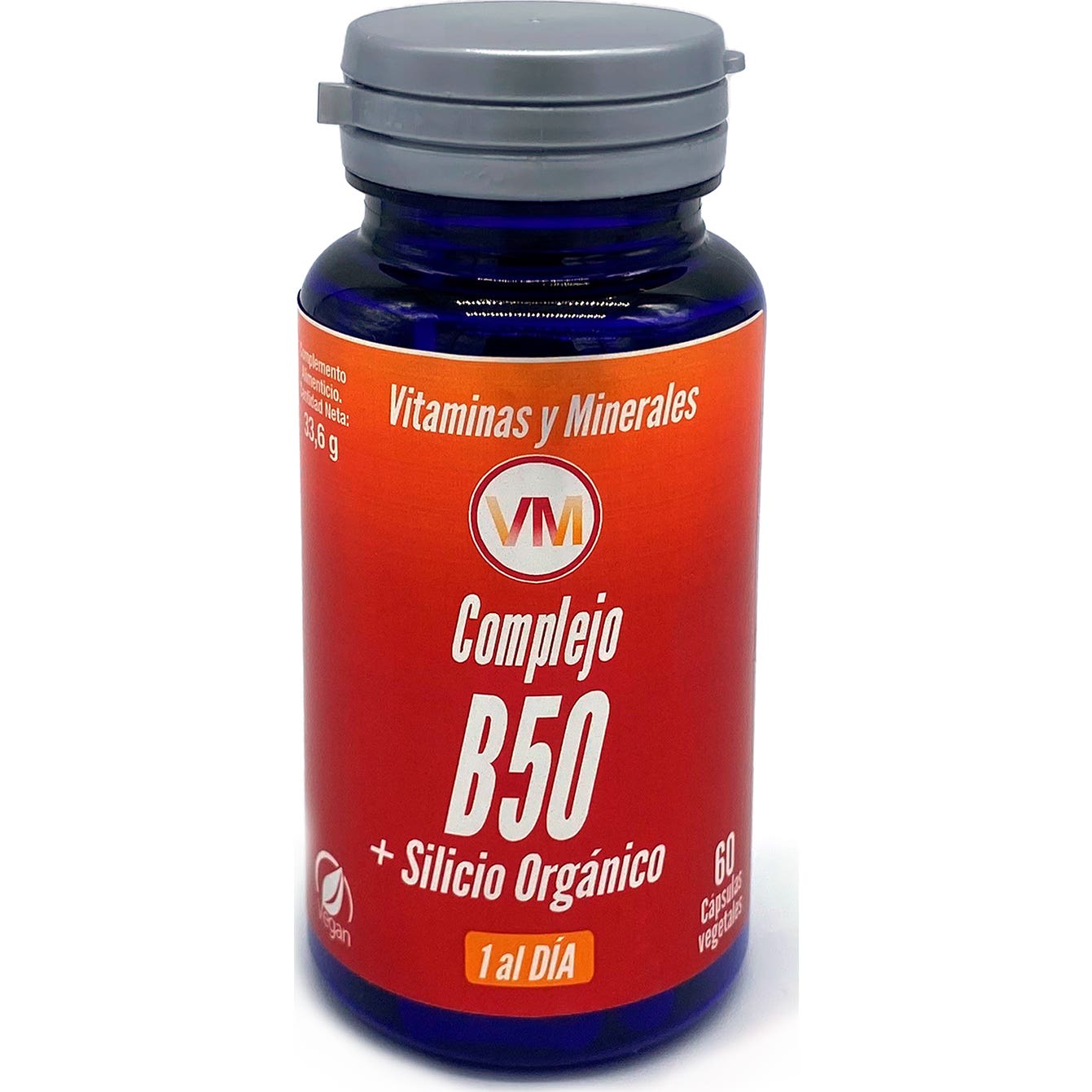 Vitaminas y Minerales Complejo B50 + Silicio Orgánico 60vcaps