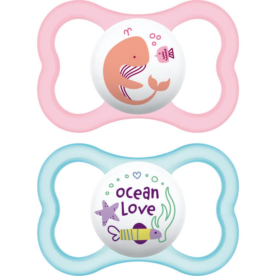 Mam Chupete Air Silicona 6+ Rosa 2uds