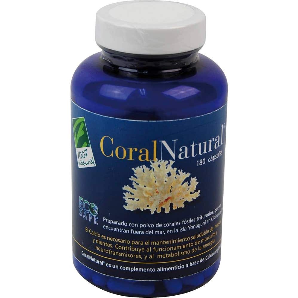 100% Natural Coral Natural 180 Cápsulas - Imagen 3